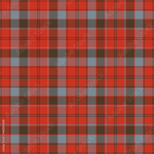 Robertson weathered tartan plaid. Scottish pattern fabric swatch close-up.  photo