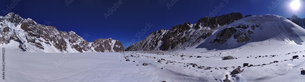 Kyrgyzstan, Ala-Archa National Park, Ak-Sai Glacier