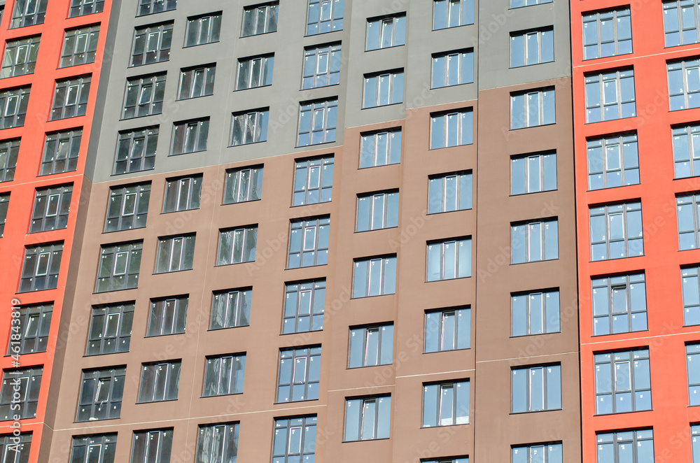 Apartment house. Multi-apartment buildings. Building construction.