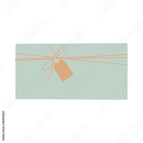 Illustration of a Gift box, vector clipart for decoration