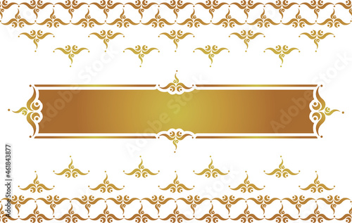 Thai pattern template vector background, Thai modern pattern, background