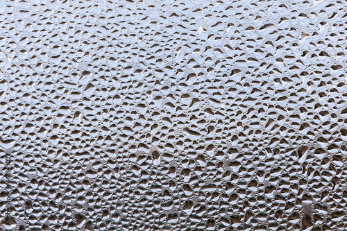 natural drop of water window glass background. raindrops on the window.