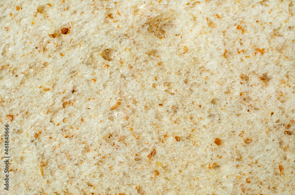 Closed up whole wheat bread texture background. For healthy or carbohydrate food concept Closed up whole wheat bread texture background. For healthy or carbohydrate food concept