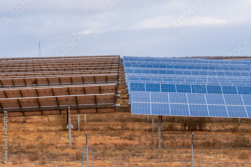 Solar farm in the desert