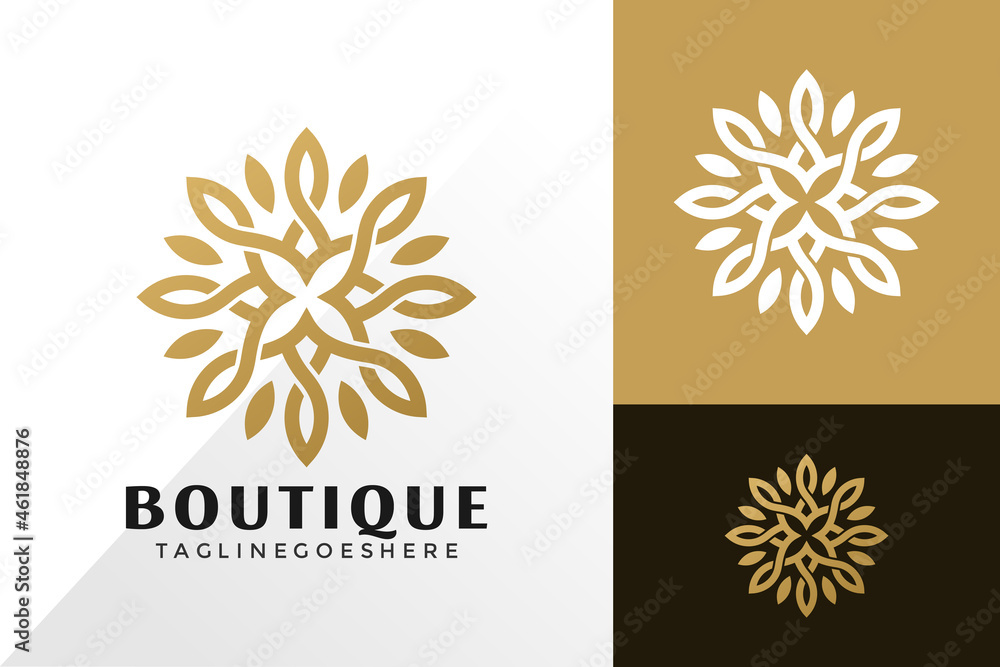 Boutique Ornament Logo Vector Design, Creative Logos Designs Concept for Template