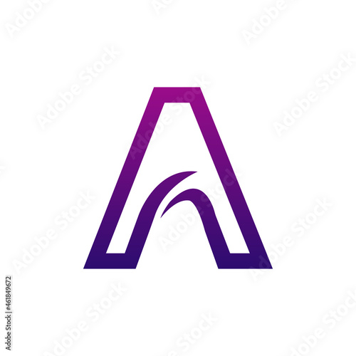 Creative A logo icon design