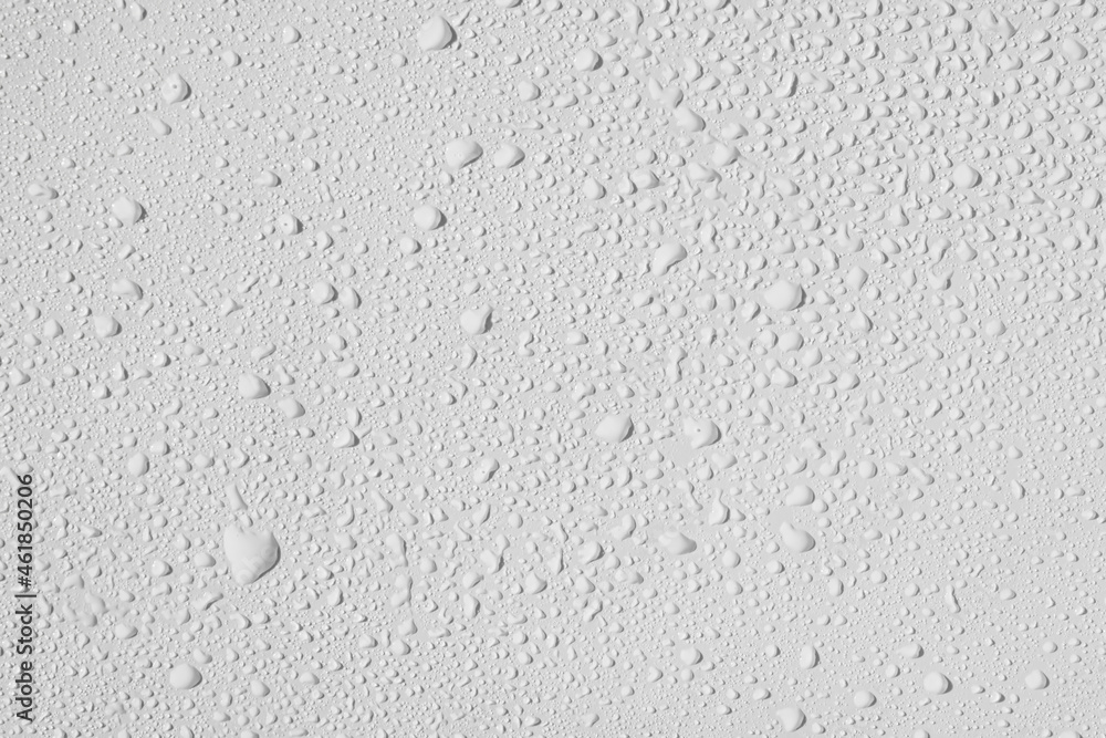 Small drops of water on a white background Small drops of water on a white background
