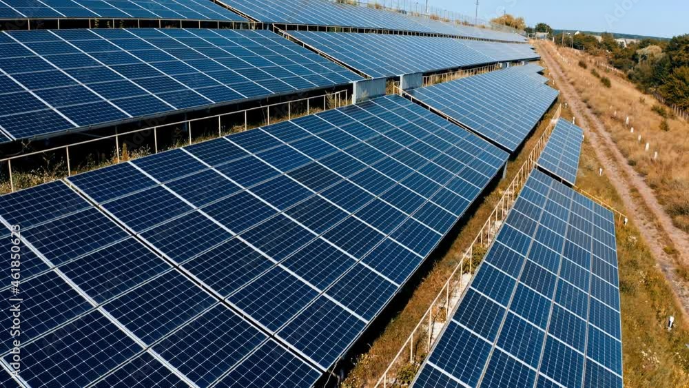 Power generators produce electricity with solar energy. Ecologically clean electrical industry. Power generators produce electricity with solar energy. Ecologically clean electrical industry.