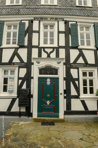 The traditional house of Freudenburg in Germany photo