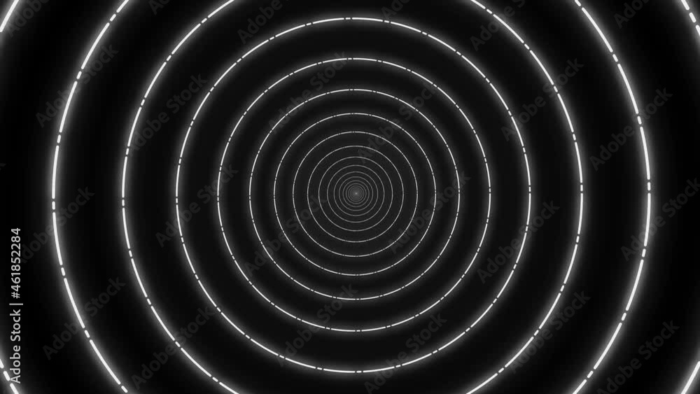 Blue and purple neon circles abstract futuristic hi-tech motion ...