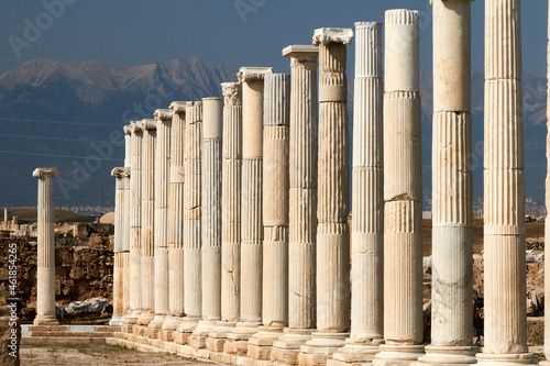 Roman columns in Laodiceia, Turkey