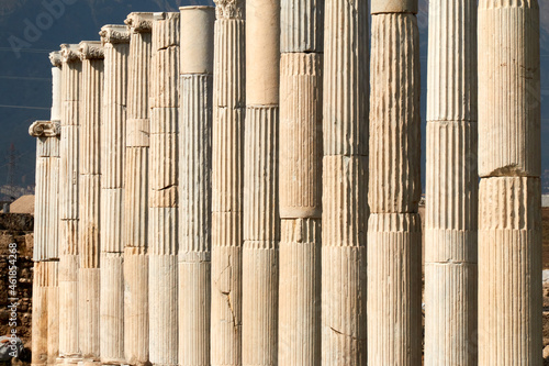 Roman columns in Laodiceia, Turkey