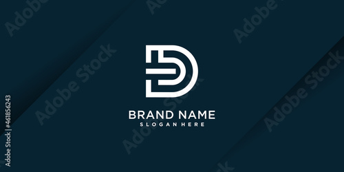 D logo design with creative concept Premium Vector part 2