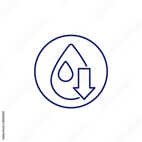 low water level line icon