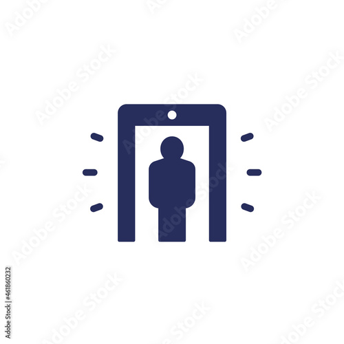 metal detector scanner, gate icon