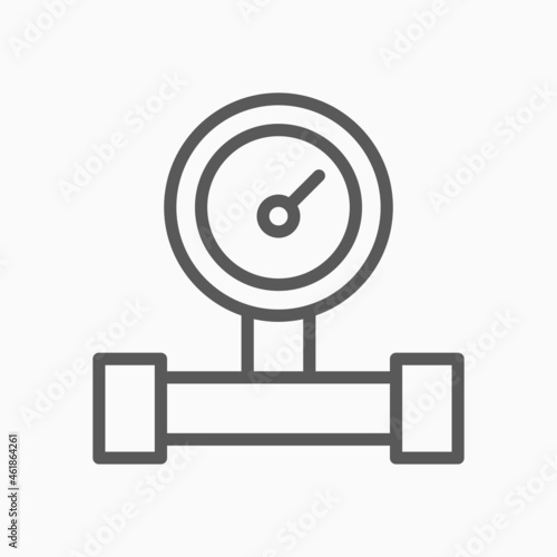 water meter icon, meter vector