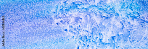 watercolor blue abstract art handmade diy painting on textured paper background. watercolour backdrop. painted frosty ice cold surface with broken lines and spots