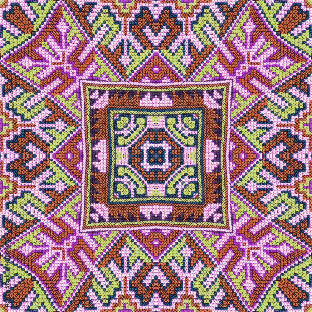 Seamless kaleidoscope or endless pattern for ceramic tile, wallpaper, linoleum, textile, web page background used Seamless kaleidoscope or endless pattern for ceramic tile, wallpaper, linoleum, textile, web page background used