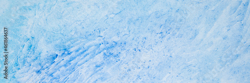 watercolor blue abstract art handmade diy painting on textured paper background. watercolour backdrop. painted frosty ice cold surface with broken lines and spots © Ksenia