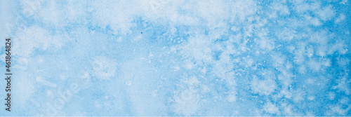 watercolor blue abstract art handmade diy painting on textured paper background. watercolour backdrop. painted frosty ice cold surface with cloud spots