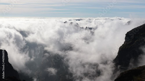 Mountain landscape timelapse moving clouds in Colombia, Sierra Neveda del Cocuy photo