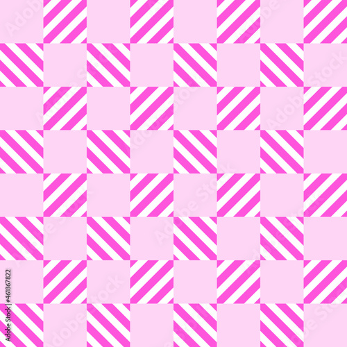 seamless pattern with pink stripes © Chosita