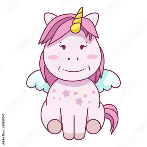 Cute baby unicorn
