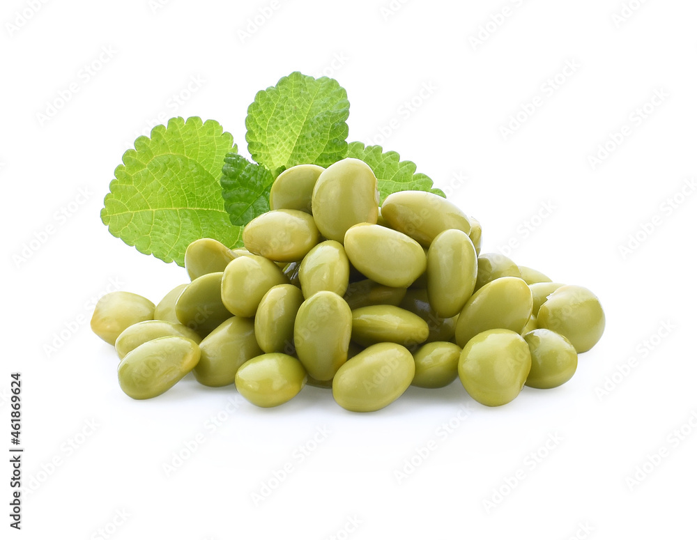edamame beans isolated on white background edamame beans isolated on white background