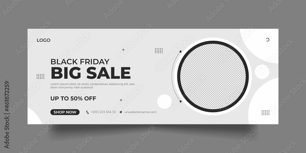 Black Friday facebook cover social media post and banner template
Black Friday facebook cover social media post and banner template