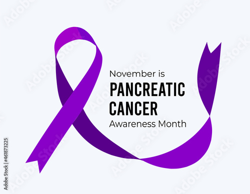 November is Pancreatic Cancer Awareness Month. Vector illustration