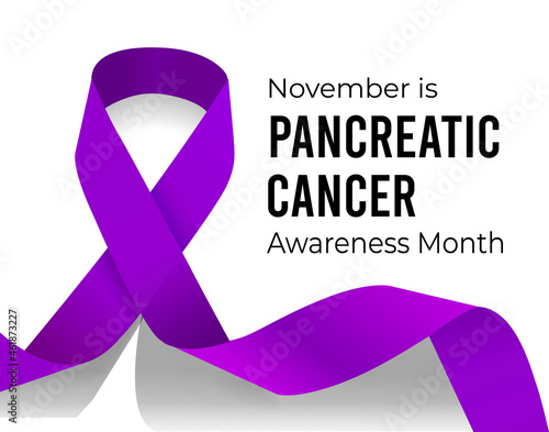 November is Pancreatic Cancer Awareness Month. Vector illustration