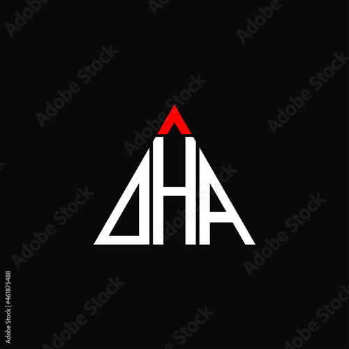 DHA letter logo creative design. DHA unique design, OHA letter logo creative design. OHA unique design

