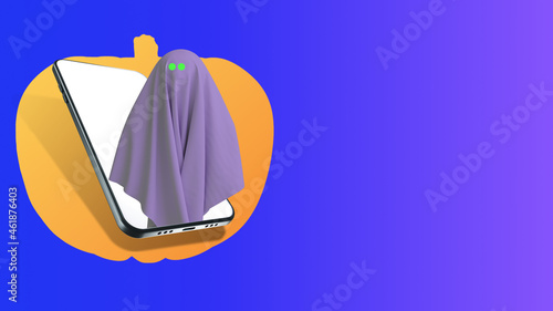 Halloween decorations. Bann...