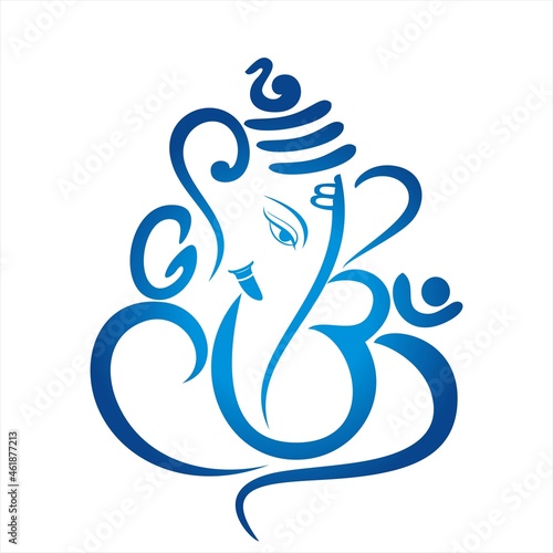 Ganesha, traditional Hindu wedding card, royal Rajasthan, India	