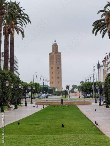 Mosque in Rabat next to the main railway station