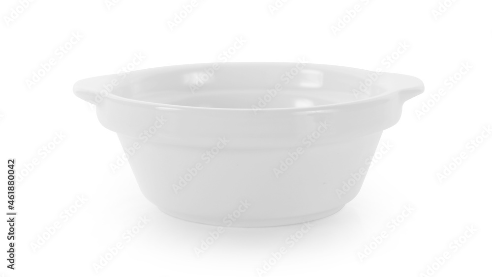 empty white bowl on white background empty white bowl on white background