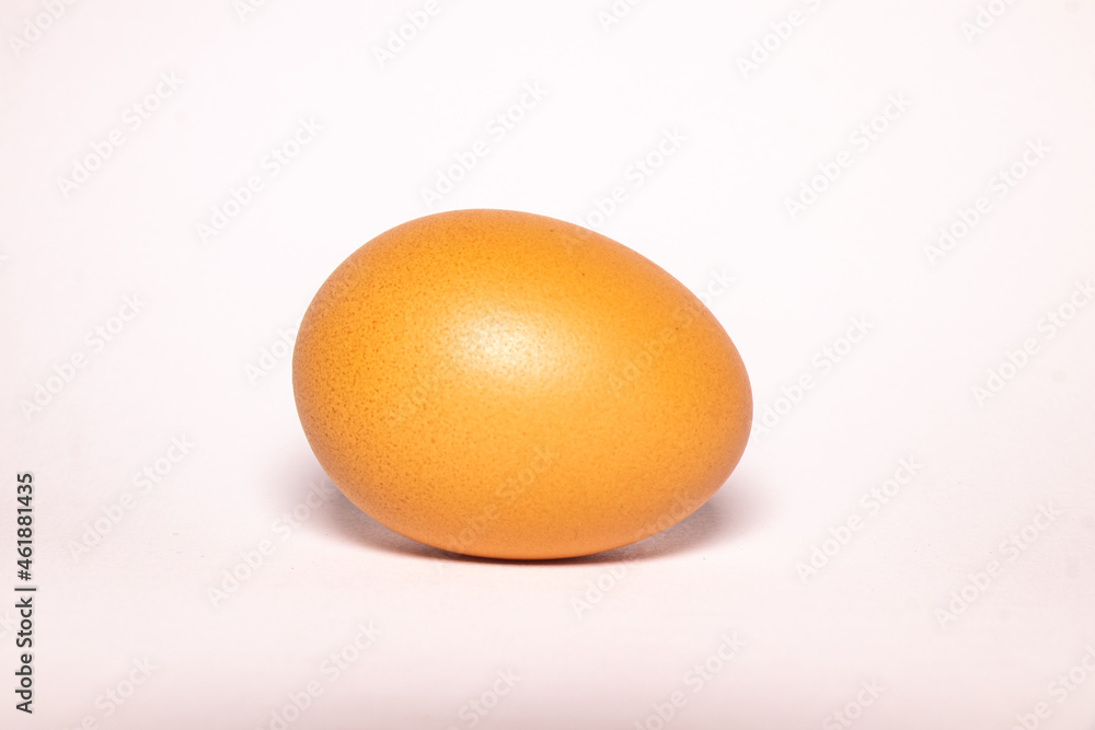 Eggs taken on a white background look comfortable Eggs taken on a white background look comfortable