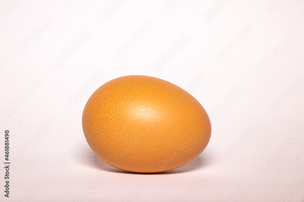 Eggs taken on a white background look comfortable Eggs taken on a white background look comfortable