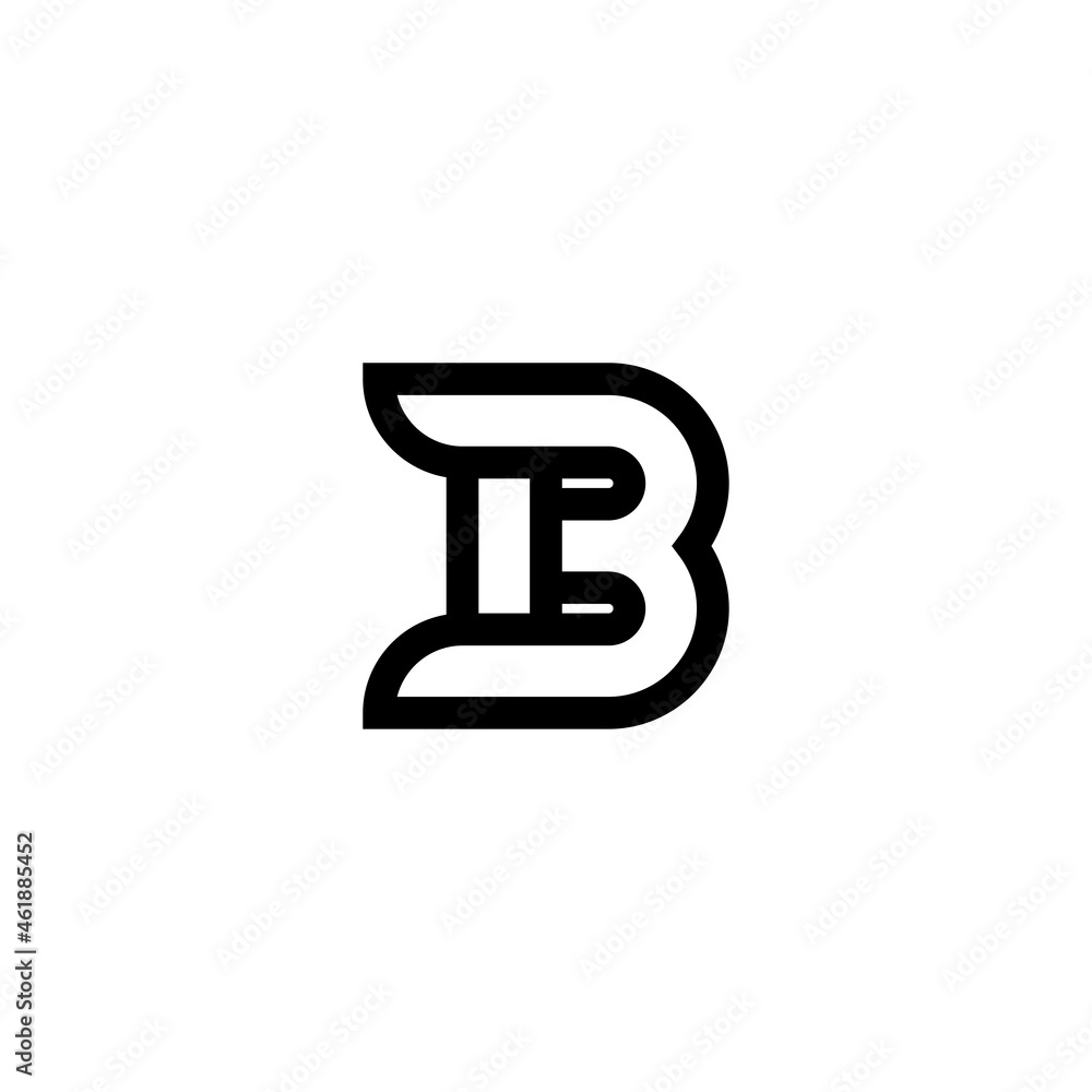 creative icon logo B creative icon logo B