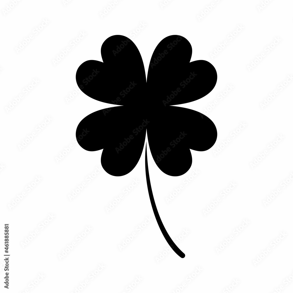 Four leaf clover icon, lucky and fortune symbol. High quality and suitable for your design. Flat design vector illustration on a white background. Four leaf clover icon, lucky and fortune symbol. High quality and suitable for your design. Flat design vector illustration on a white background.