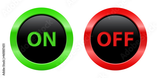 On and off buttons