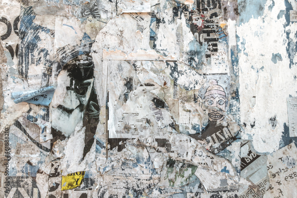 Fototapeta premium Grunge poster wall