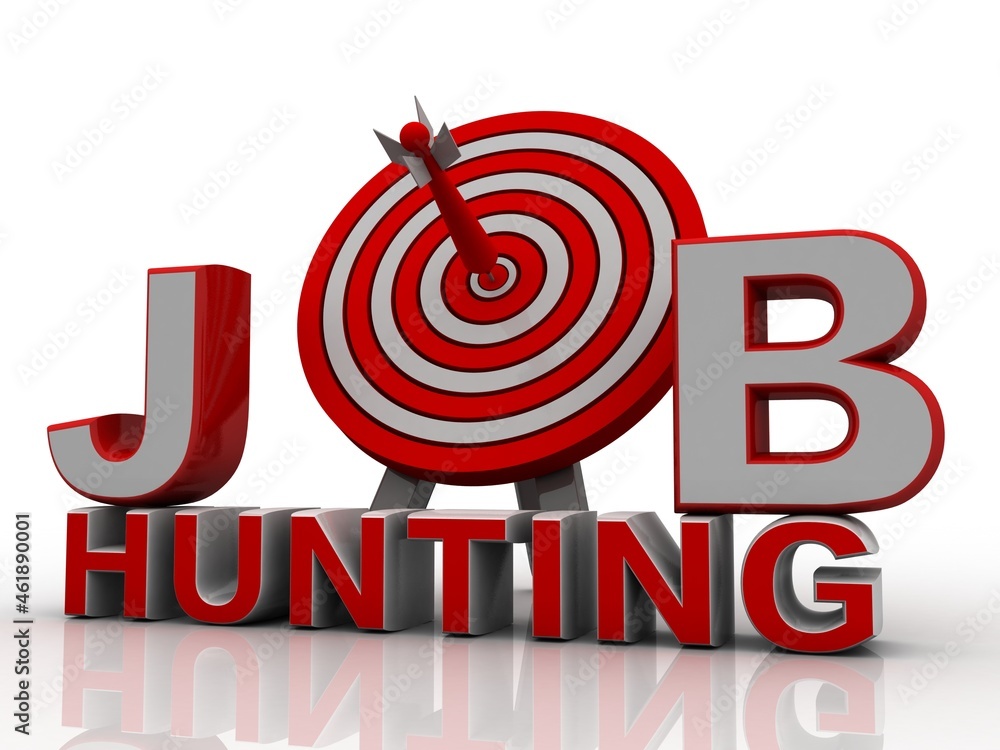 hunting Job Concept 3d illustration
hunting Job Concept 3d illustration