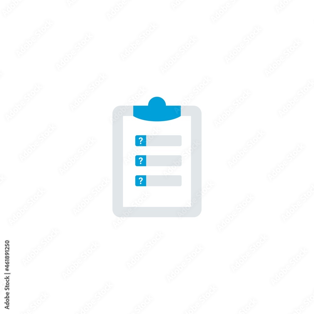 icon exam test quiz in clipboard single pictogram flat icon style graphic design vector icon exam test quiz in clipboard single pictogram flat icon style graphic design vector