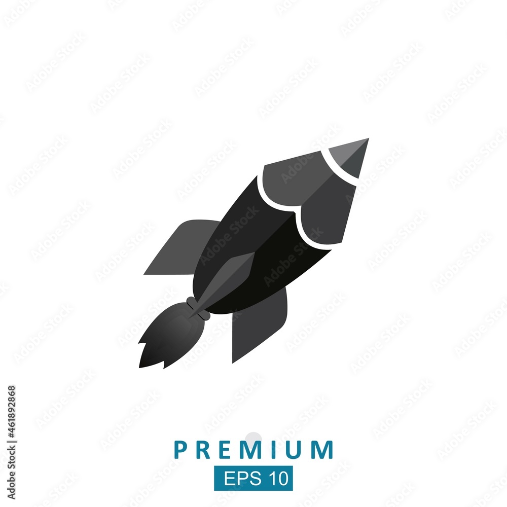 space rocket drawn isolated icon vector illustration design space rocket drawn isolated icon vector illustration design