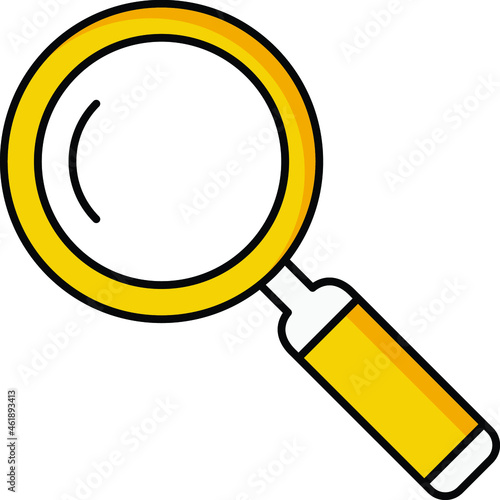 Magnifier Vector icon that can easily modify or edit

