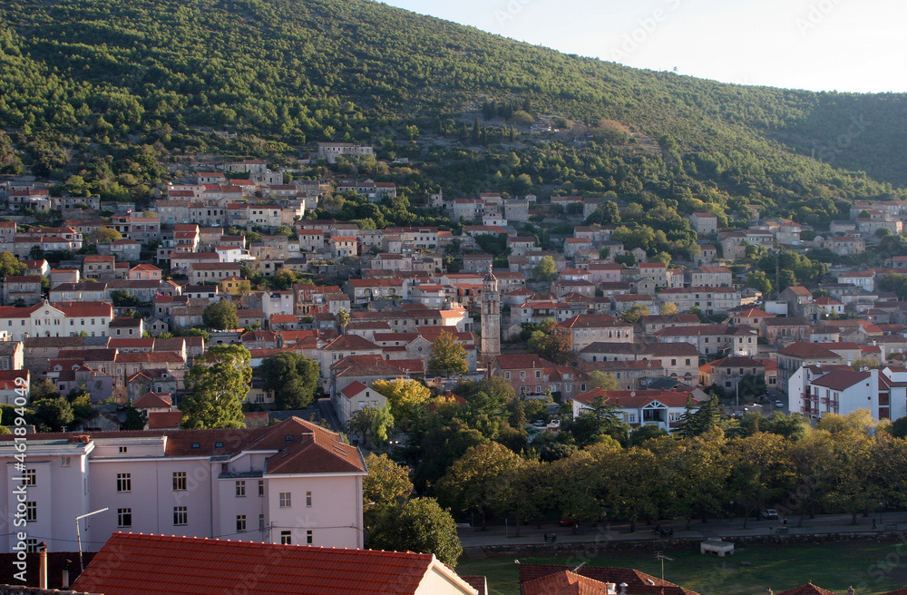 Blato on Korcula island historic town, southern Dalmatia region of Croatia