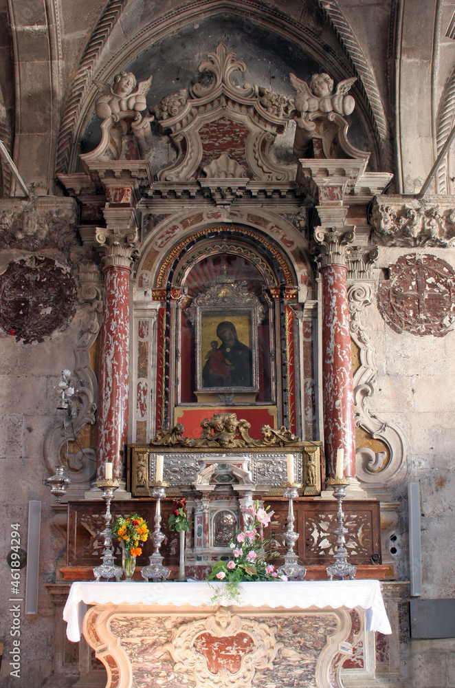 Our Lady of Health, altar in the Cathedral of St. James in Sibenik, Croatia