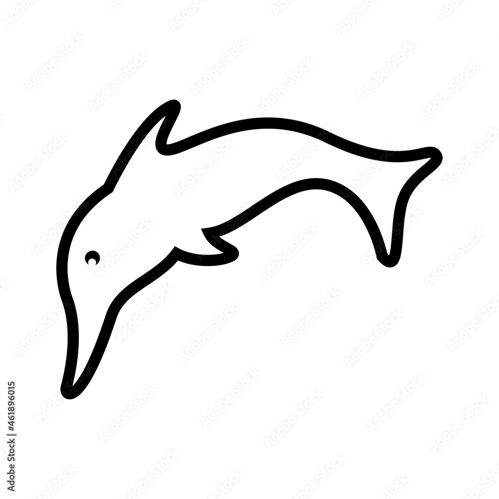 dolphin isolated on white background dolphin isolated on white background