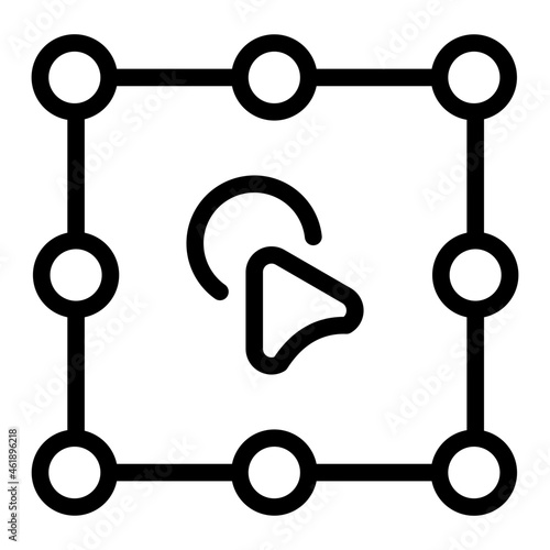 graphic editor line icon